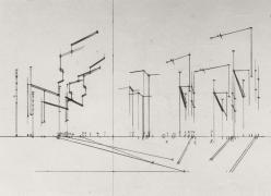 Josef Dabernig, Untitled (Torvaianica, Motif A, 14), 1982, pencil on paper, 24 x